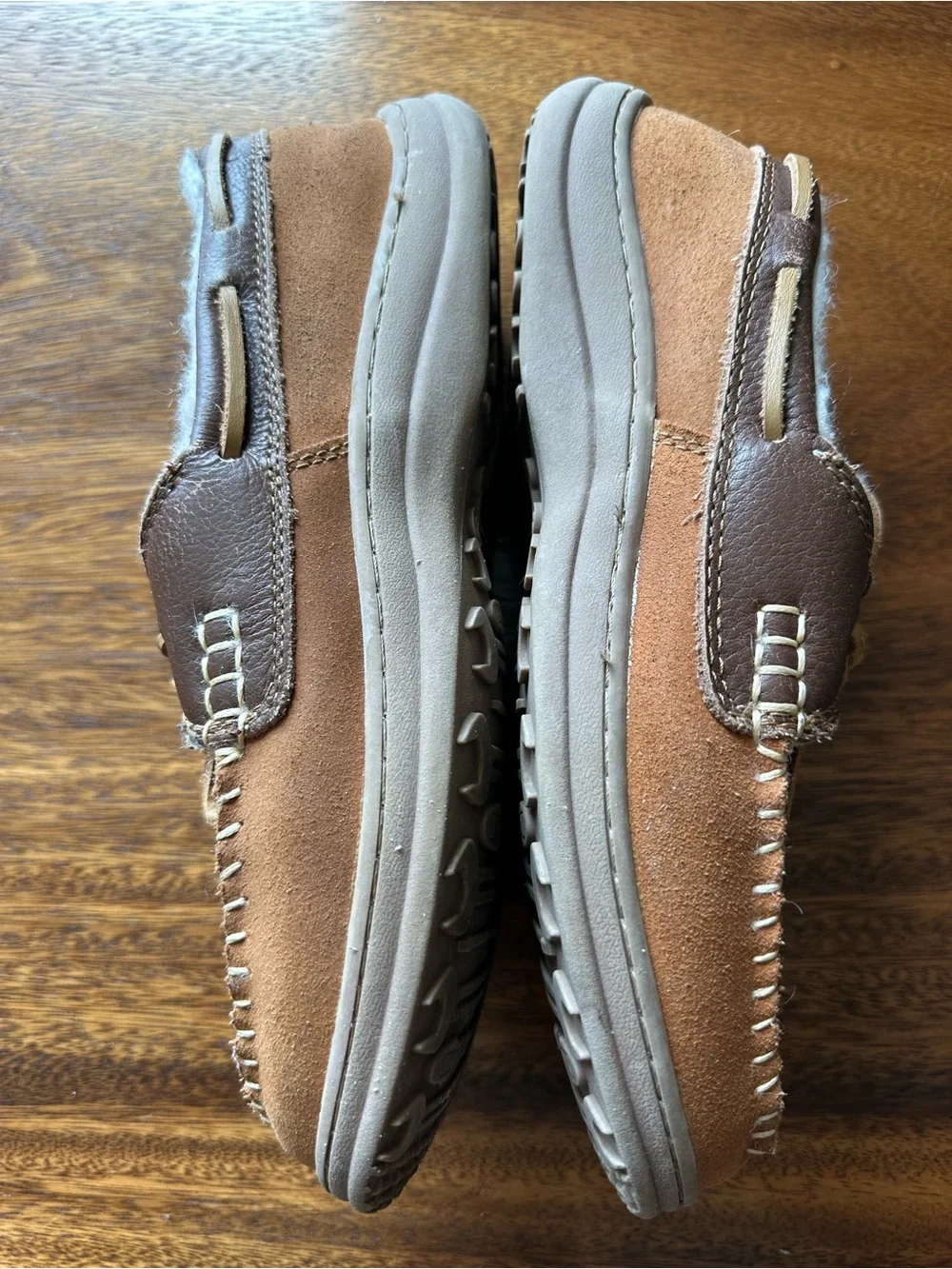 Craftsman Anthony Moccasin Slippers Warm Faux Fur Men’s Sz 8 Sears 2016
